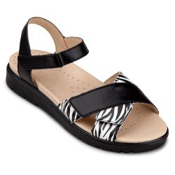 DTD-100 (цв.15-черный/принт зебра, 36) Туфли ортопедические малосложные DTD-100 (цв.15-черный/принт зебра, 36) Туфли ортопедические малосложные