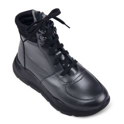 DTD-556 (цв.2-серый металик) Ботинки (шнурки и молния, текстильный кант) DTD-556 (цв.2-серый металик) Ботинки (шнурки и молния, текстильный кант)