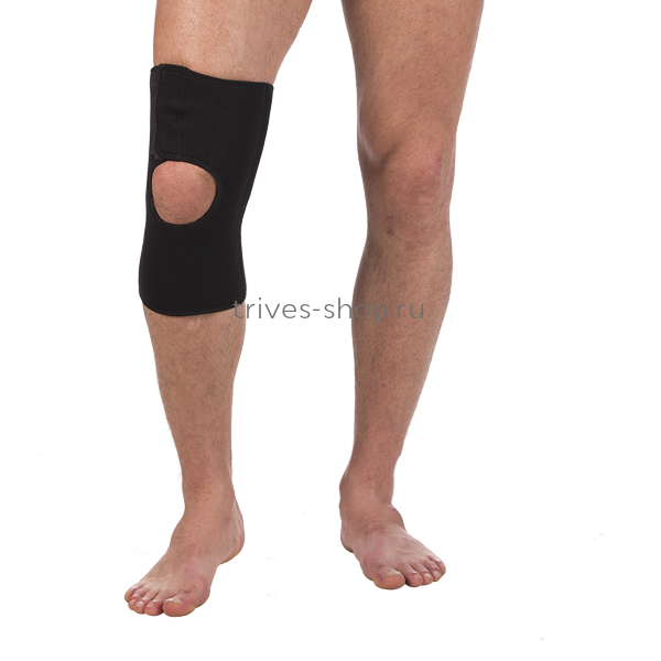 Бандаж на коленный сустав со спиральными ребрами жесткости неопреновый Т-8504  Trives Бандаж на коленный сустав со спиральными ребрами жесткости неопреновый Т-8504  Trives