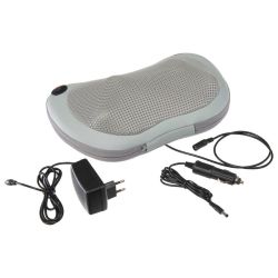 Массажная подушка Bradex KZ 0564 с подогревом и разминающим массажем Шиацу, серая Массажная подушка Bradex KZ 0564 с подогревом и разминающим массажем Шиацу, серая
