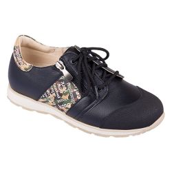 TW-451 (цв.8-черно-бежевый) Полуботинки спортивные (натур.кожа)