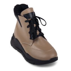 DTD-606 (цв.5-бежевый) Ботинки (молния и шнурки) DTD-606 (цв.5-бежевый) Ботинки (молния и шнурки)