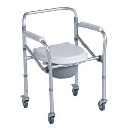 CA615 Кресло-туалет TRIVES (складное на 4 колесах) CA615 Кресло-туалет TRIVES (складное на 4 колесах)