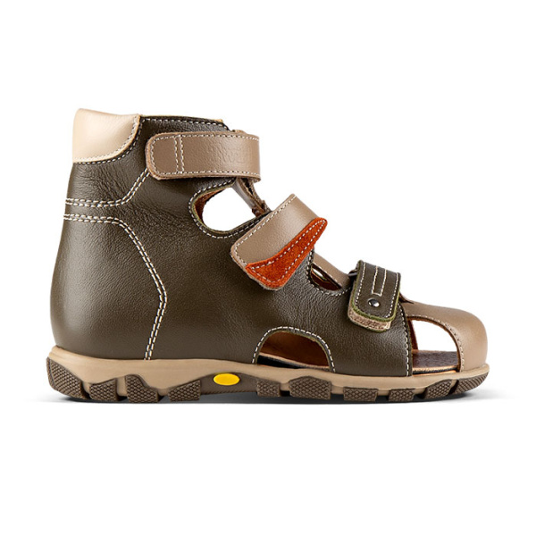 Высокие ортопедические сандалеты с закрытым носком TW-272-20  Twiki Высокие ортопедические сандалеты с закрытым носком TW-272-20  Twiki