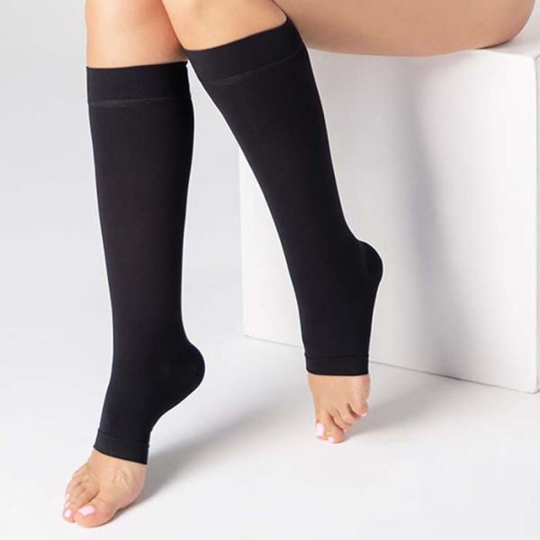 Гольфы компрессионные с открытым носком, класс компрессии 1, цвет черный ТК.910 Evolution ТК.910.10  Evolution Гольфы компрессионные с открытым носком, класс компрессии 1, цвет черный ТК.910 Evolution ТК.910.10  Evolution