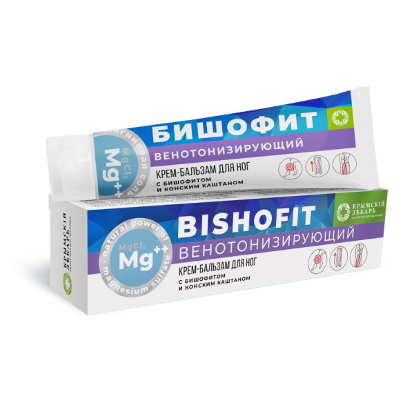 Крем-бальзам для тела венотонизирующий с Бишофитом   Крем-бальзам для тела венотонизирующий с Бишофитом