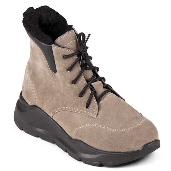 Ботинки женские утепленные на шнурках и молнии DTD-606-1  Dr. Thomas Ботинки женские утепленные на шнурках и молнии DTD-606-1  Dr. Thomas