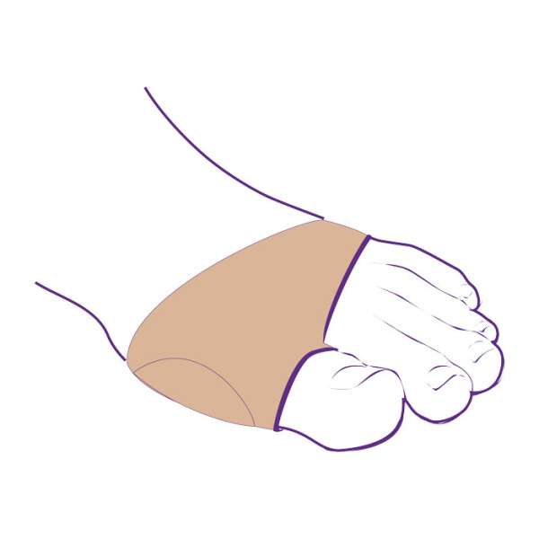 Силиконовый протектор для защиты первого пальца СТ-38  Trives Силиконовый протектор для защиты первого пальца СТ-38  Trives