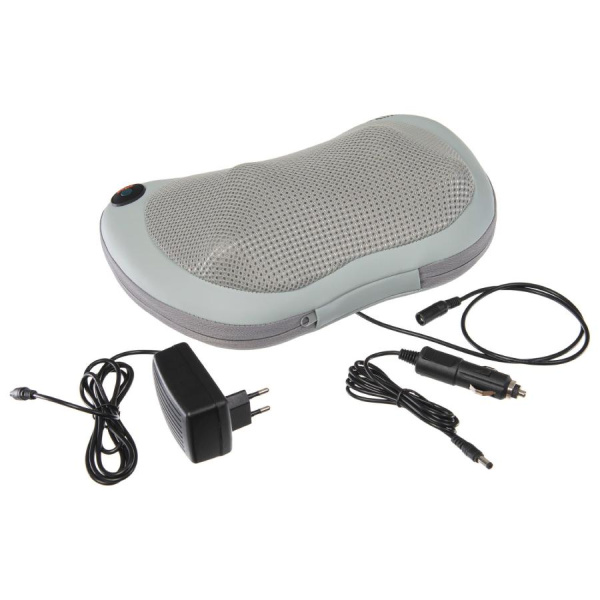 Массажная подушка с подогревом и массажем Шиацу (серая) KZ0564  Массажная подушка с подогревом и массажем Шиацу (серая) KZ0564