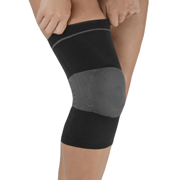 Бандаж компрессионный на коленный сустав на широкое бедро Т-8582/3 Evolution Silver (Т.44.82)  Бандаж компрессионный на коленный сустав на широкое бедро Т-8582/3 Evolution Silver (Т.44.82)