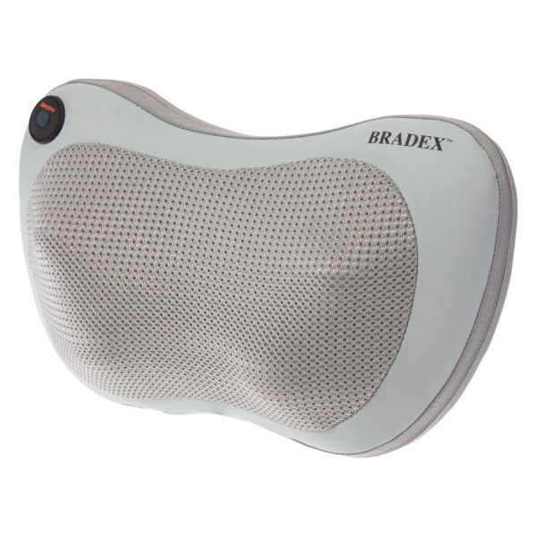 Массажная подушка с подогревом и массажем Шиацу (серая) KZ0564  Массажная подушка с подогревом и массажем Шиацу (серая) KZ0564