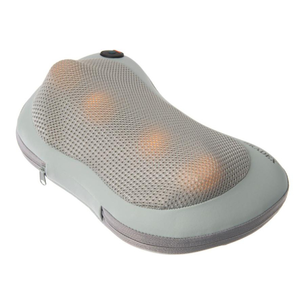 Массажная подушка с подогревом и массажем Шиацу (серая) KZ0564  Массажная подушка с подогревом и массажем Шиацу (серая) KZ0564