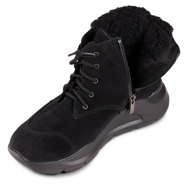 Ботинки женские утепленные на шнурках и молнии DTD-606-3  Dr. Thomas Ботинки женские утепленные на шнурках и молнии DTD-606-3  Dr. Thomas